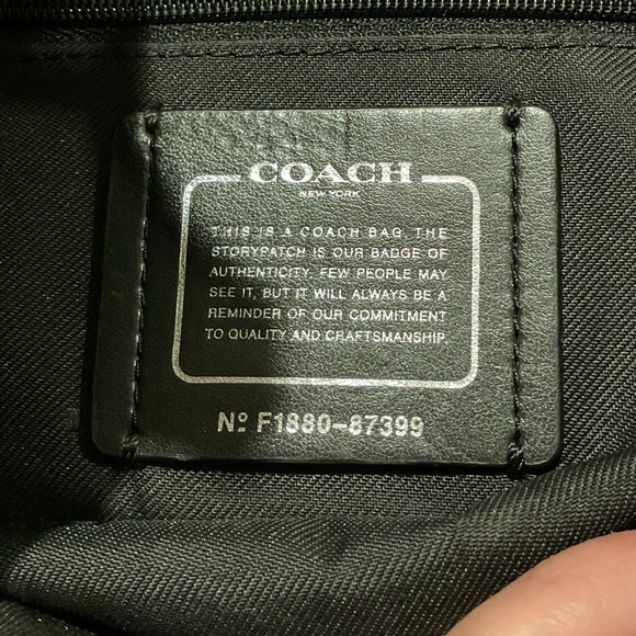 Coach Pewter Leather Women's Bag - Picture 3 of 16